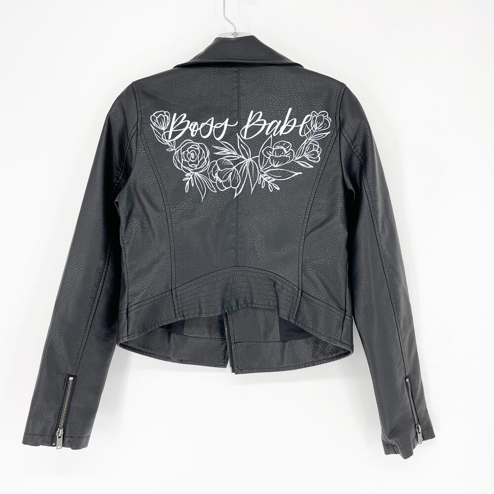 Aeropostale Faux Leather Moto Jacket Size Small
